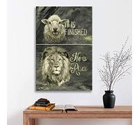 YAASIMOULE It is finished He is risen canvas wall art