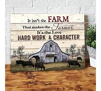 YAASIMOULE It Isn’t The Farm Farmhouse Cow Farmer Canvas Prints Wall Art