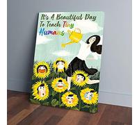 YAASIMOULE It’s A Beautiful Day To Teach Tiny Humans Sunflower Teacher Canvas Prints