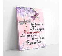 YAASIMOULE It’s Hard To Forget Someone Dragonfly Canvas Prints Wall Art