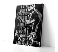 YAASIMOULE It’s Not Over When You Lose It’s Not Over When You Quit Biker Canvas Prints Wall Art