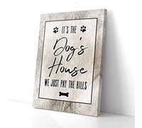 YAASIMOULE It’s The Dog’s House Paw Dog Canvas Prints Wall Art