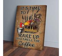 YAASIMOULE It’s Time To Wake Up And Smell The Coffee Canvas Prints Wall Art