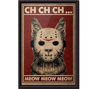YAASIMOULE Jackson Vooheers Ch Meow Moew Poster Framed Matte Canvas