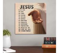 YAASIMOULE Jesus is my everything canvas wall art