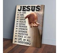YAASIMOULE Jesus Is My God My King My Lord Take My Hand Canvas Prints