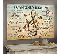 YAASIMOULE Jesus Sol Key I can only imagine Landscape Canvas Print Wall Art
