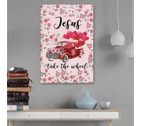 YAASIMOULE Jesus take the wheel canvas wall art