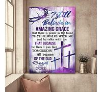 YAASIMOULE Jesus The beautiful galaxy I still believe in amazing grace Portrait Canvas Print Wall Art