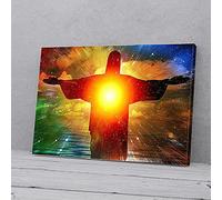 YAASIMOULE Jesus The Redeemer Horizontal Canvas Prints