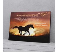 YAASIMOULE Just Remember The Ride Goes On Horse Canvas Prints Wall Art