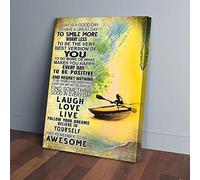 YAASIMOULE Kayak Woman Remmeber To Be Awesome Today Canvas Prints
