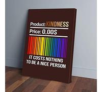 YAASIMOULE Kindness LGBT It Costs Nothing Canvas Prints