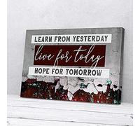 YAASIMOULE Learn From Yesterday Business Canvas Prints Wall Art