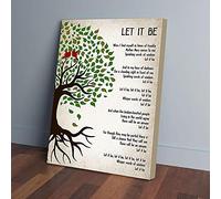 YAASIMOULE Let It Be Birds On Tree Vintage Canvas Prints Wall Art