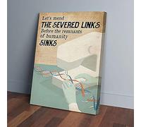 YAASIMOULE Let’s Mend The Severed Links Sewing Canvas Prints