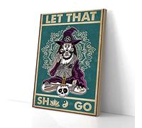 YAASIMOULE Let That Sht Go Witch Yoga Canvas Prints Wall Art