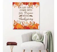 YAASIMOULE Let us come into His presence with thanksgiving Psalm 95:2 canvas wall art