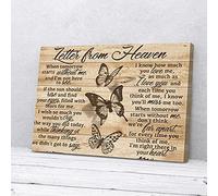 YAASIMOULE Letter From Heaven Vintage Butterflies Canvas Prints Wall Art