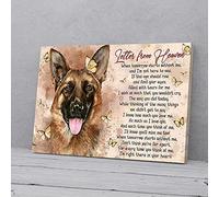 YAASIMOULE Letter From Heaven Window View German Shepherd Canvas Prints