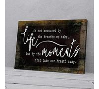 YAASIMOULE Life Is Measured By The Moments Take Breath Away Home Canvas Prints
