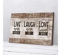 YAASIMOULE Live Every Moments Love Beyond Words Canvas Prints Wall Art Wall art