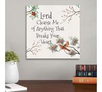 YAASIMOULE Lord cleanse me of anything that breaks your heart canvas wall art