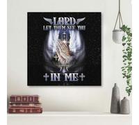 YAASIMOULE Lord let them see you in me canvas wall art