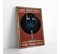 YAASIMOULE Lose Your Mind Find Your Soul Music And Wine Canvas Prints Wall Art