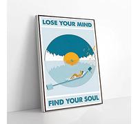 YAASIMOULE Lose Your My Find Your Soul Music On Beach Canvas Prints Wall Art