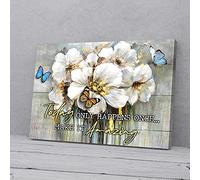YAASIMOULE Make Today Amazing Flower Butterfly Canvas Prints