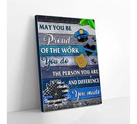 YAASIMOULE May You Proud Of Police You Do Canvas Prints Wall Art