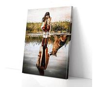 YAASIMOULE Missing You German Shepherd Dog Canvas Prints