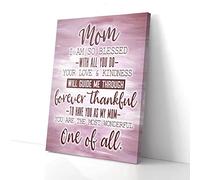 YAASIMOULE Mom I Am So Blessed Canvas Prints Wall Art