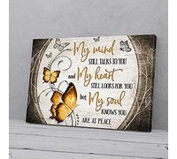 YAASIMOULE My Heart My Soul Gold Butterfly Canvas Prints