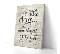 YAASIMOULE My Little Dog A Heartbeat At My Feet Canvas Prints Wall Art
