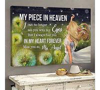 YAASIMOULE My piece in heaven I always feel you in my heart forever Heaven Landscape Canvas Print Wall Art