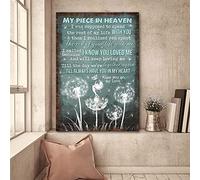 YAASIMOULE My piece in heaven I know you loved me & will keep loving me Heaven Portrait Canvas Print Wall Art