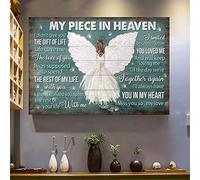 YAASIMOULE My piece in heaven Life gave me the gift of you Heaven Landscape Canvas Print Wall Art