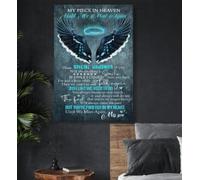YAASIMOULE My piece in heaven Until we meet again Heaven Portrait Canvas Print Wall Art