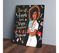 YAASIMOULE Not All Angel Have Wings Nurse Angels Canvas Prints Wall Art