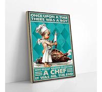 YAASIMOULE Once Upon A Time A Boy Wanted To Become A Chef Canvas Prints