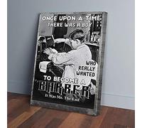 YAASIMOULE Once Upon A Time There Was A Boy Who Wanted To Become A Barber Canvas Prints