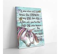 YAASIMOULE Only One Who Knows The Sound Of My Heart Unicorns Canvas Prints Wall Art