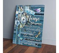 YAASIMOULE Painting Flowers Dragonfly Canvas Wall Art