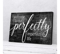 YAASIMOULE Perfectly Imperfect Life Home Canvas Prints Wall Art