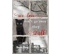 YAASIMOULE Personalized Black Cat Poster & Canvas Those We Love Don't Go Away They Walk Beside Us Everyday Memorial Gifts Wall Art Custom Name Home Decor