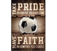 YAASIMOULE Personalized Soccer Poster & Canvas Take Pride In How Far You've Come Inspirational Wall Art Custom Name Home Decor For Daughter Girl