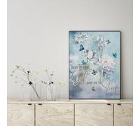 YAASIMOULE Poster Beautiful Butterfly Give It To God And Go Sleep Wall Art Home Decor