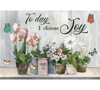 YAASIMOULE Poster Butterflies and Flowers Today I Choose Joy James 1 2 HAH227 Wall Art Home Decor HAH177